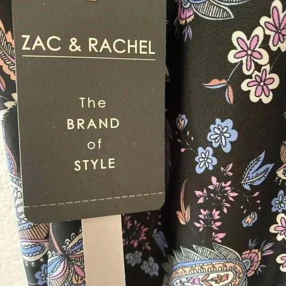 🆕Zac & Rachel Multi-Prints Wide Leg Palazo Pants L🆕 - Picture 11 of 12